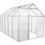 Zelsius - Serre en aluminium pour le jardin (sans base) 310 x 190 cm Panneaux de 6 mm
