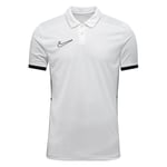 Nike Piké Dri-FIT Academy 25 - Vit/Svart/Grå Barn, storlek S: 128-137 cm