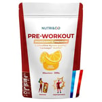 NUTRI & CO Pre-Workout en Poudre Qualité Prémium - Boisson Énergisante avec L-Citrulline KyowaQuality®, Bêta-Alanine Carnosyn® et Caféine - 220g goût Citron - Vegan - Fabriqué en France