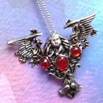 Gothic Angel of Midnight Pendant Necklace Briar Children of the Night