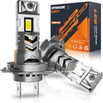 JOSHF Ampoule H7 LED Améliorée Phare pour Voiture et Moto, CSP 100W 30000LM 800% Luminosité 6500K Blanc,2Ampoules