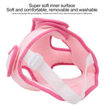 (Pink)Baby Safety Helmet Adjustable Infant Head Protector Breathable Headguard