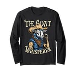 Funny Goat Whisperer Vintage Cowboy Edition Western Goat Man Long Sleeve T-Shirt