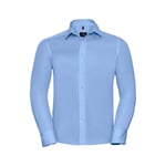 Russell Men´s Long Sleeve Tailored Ultimate Non-Iron Shirt - Bright Sky / M