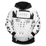 YZJYB Homme Casual Sweats À Capuche Pull À Manches Longues Sweat-Shirts 3D Naruto Imprimer Uzumaki Naruto Hiver Fantaisie Hoodie avec Poche Kangourou,Large