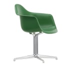 Vitra - Eames RE Plastic Armchair DAL 17 Emerald, Aluminium Polished - Kontorsstolar - Charles & Ray Eames - Grön - Metall/Plast