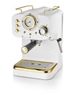 Swan Gatsby Pump Espresso Coffee Machine White, SK22112WHTN