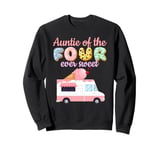 Auntie of the FOUR ever Sweet ice-cream Truck 4th Birthday Sweatshirt