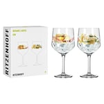 Ritzenhoff Botanic Lights 3791001 Lot de 2 verres à gin 700 ml – Série Botanic Lights N° 1 – 2 pièces avec couleurs d'été – Fabriqué en Allemagne – Vert, orange, jaune, rouge