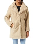 Urban Classics Women's Ladies Oversized Sherpa Coat, Beige (Sand 00208), Xx-Large