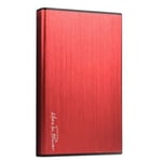 HEDEN Boîtier Disque Dur 2,5 '' en Aluminum, Boîtier Externe Portable USB3.0 vers SATA pour Une Conception sans Outil HDD/SSD de 7 mm / 9,5 mm, Prise en Charge Maximale de 4 to,Rouge - Neuf