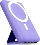 YAGOPAL Magsafe Power Bank 10000mAh Magnetic Wireless with Purple 