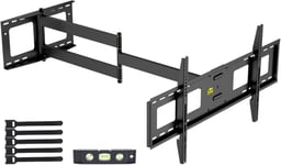 Support Mural Tv Avec Long Bras 1090Mm,Support Tv Bras Television Mural Support Tv Mural Inclinable Et Orientable Pour 50-90 Pouces Télévision Max. Vesa 800X400Mm Capacité Max 50Kg