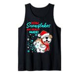 English Bulldog How Snowflakes Are Really Made Funny Dog Tank Top