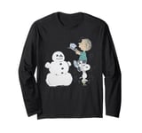 Peanuts Xmas Snoopy Woodstock Linus Snowman Vintage 80s 90s Long Sleeve T-Shirt