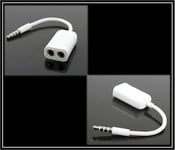 HEADPHONES MICROPHONE MIC SPLITTER LEAD CABLE FOR APPLE IPHONE 5 iPhone5