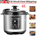 10 in 1 Electric Digital Pressure Cooker 1050W Large Family 6L UK Stock