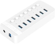 Orico 7 multi-port hub med individuelle switches