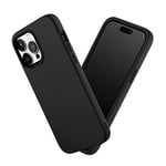 RhinoShield Coque Compatible avec [iPhone 14 Pro Max] | SolidSuit - Coque Fine avec Technologie d'absorption des Chocs et Finition Premium Matte - Noir Classic