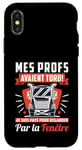 Coque pour iPhone X/XS Routier Papy Camion Humour idée Cadeau Papa Routier Retraite