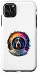 Coque pour iPhone 11 Pro Max Homme Femme Coloré Space Astronaute Cocker Spaniel