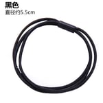 (Black)Hair Tie High Elasticity Simple Style Durable Vibrant Color Hair Ban SLS