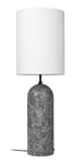 Gravity Floor Lamp XL High - Grey Marble/White Shade