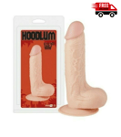 Realistic 7.5 Inch Penis Dildo Flesh Hoodlum Thick Shaft Rubber Cock Fun Sex Toy