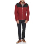 Tommy Hilfiger Men's Polar Fleece Jacket, Black/Red, XL UK