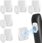 4 Pièces Range Telecommande Support, Support De Télécommande Mural, Support Telecommande Magnétique, Magnétique Support Telecommande Mural, Range Telecommande Tv (Blanc)[X555]