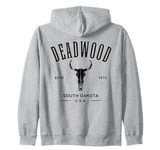 Deadwood South Dakota USA Design Zip Hoodie