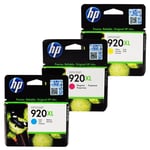 GENUINE ORIGINAL HP 920XL Ink Cartridges Cyan Magenta Yellow 6000 6500 7000 7500