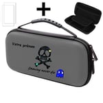 Etui pochette pour Switch LITE + verre gris personnalisee retro gaming