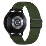 Samsung Galaxy Watch FE Armband i resår, mörkgrön