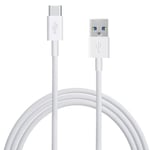 Pour Samsung Galaxy C5 Pro/ C7 Pro/ C9 Pro: Câble Charge Usb 3.0 Type C Vers Usb Standard Type A, 1m De Long - Blanc