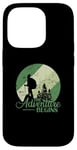 Coque pour iPhone 14 Pro The Adventure begins Randonnée Nature