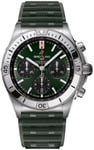 Breitling AB0134101L2S1 Chronomat B01 42 Grön/Gummi Ø42 mm