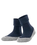 FALKE Women's Cosyshoe W HP Wool Grips On Sole 1 Pair Grip socks, Blue (Marine Melange 6794), 4-5