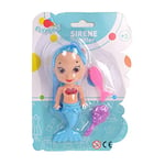 FLYPOP'S - Mini Sirène - Jouet pour Enfant - 018560LIN - Couleur Aléatoire - Plastique - Poupée - Doll - Mannequin - Univers Marin - 14 cm x 5 cm - À Partir de 3 Ans