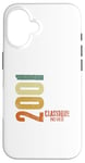 Coque pour iPhone 16 Anniversaire 24 Ans Classique 2001 Millésime 2001