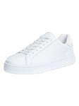 Armani ExchangeBrand Leather Trainers - Brilliant White