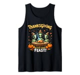 Thanksgiving Turkey Alien UFO UAP Out of This World Feast Tank Top