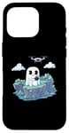 Coque pour iPhone 16 Pro Drone drôle fantôme volant Halloween RC Quadrocopter fantôme