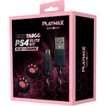 Playmax Pink Taboo PS4 Play and Charge Elite Kit