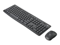 Logitech Mk295 Silent - Sats Med Tangentbord Och Mus - Trådlös - 2.4 Ghz - Azerty - Holländsk - Grafit