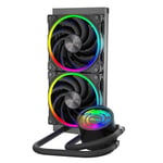 Akasa SOHO 240 Black Edition 240mm ARGB Liquid Water CPU Cooler + RGB Controller