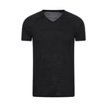 Mountain Warehouse Mens Summit Merino Wool Thermal Top (Black) material_Synthetic - Size 3XL