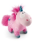 NICI 49106 Cuddly Unicorn Midnight Floral 22cm Pink Standing-Sustainable Made Plush, Cute Soft Toy to Cuddle and Play with, for Children & Adults, Gift idea