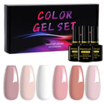 UV Nagelkit Nail Gel Nagellack Polygel multifärg