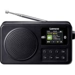 Lenco PDR-033BK Dab+/FM radio med Bluetooth - oppladbar